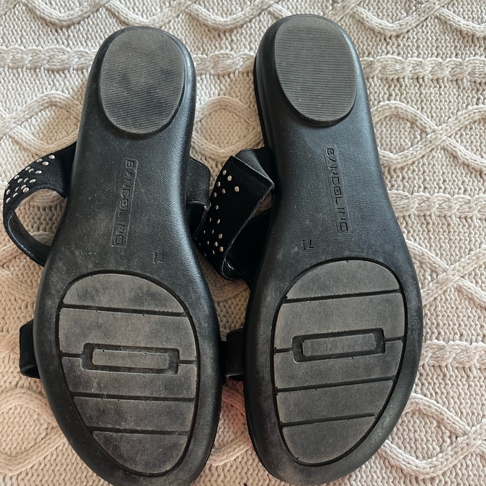 Bandolino Black Studded Women's Sandals Size 7.5 — image 7 of 8